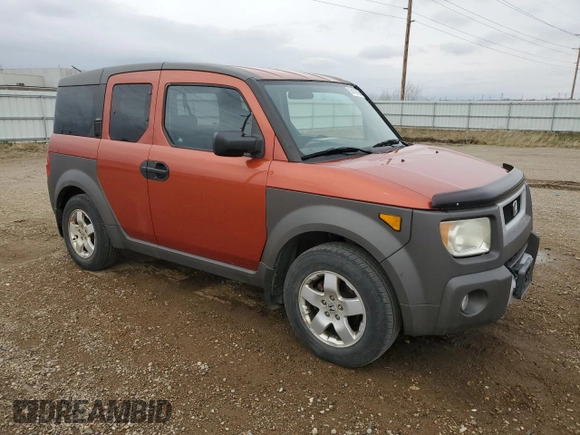 2003 Honda Element EX with VIN 5J6YH28553L028218, listed as a Copart auction lot 55162735 with 154,628 mi miles and Clean Title. Bid and sale history available at DreamBid. Image 4.