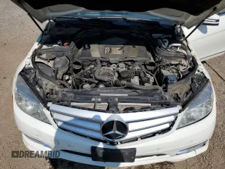 2011 Mercedes-Benz C with VIN WDDGF5CB9BF631438, listed as a Copart auction lot 62860085 with 204,528 mi miles and Salvage title. Bid and sale history available at DreamBid. Image 11.