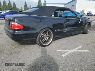 2002 Mercedes-Benz CLK 55 AMG with VIN WDBLK74G62T106105, listed as a Copart auction lot 82887684 with Not Provided miles and Salvage Title. Bid and sale history available at DreamBid. Image 3.