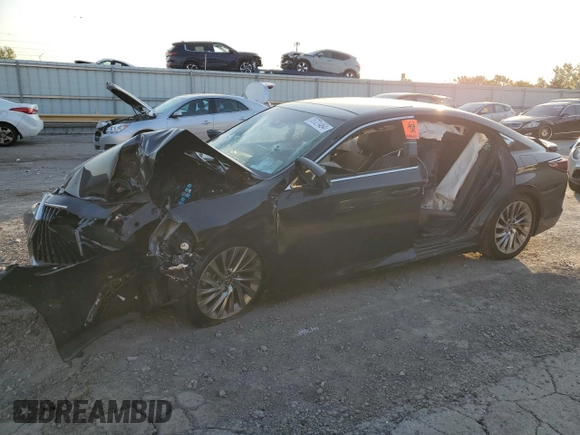2022 Lexus ES with VIN 58AFZ1B11NU135486, listed as a Copart auction lot 75721464 with 0 mi miles and Salvage Title. Bid and sale history available at carsss.com. Image 1.