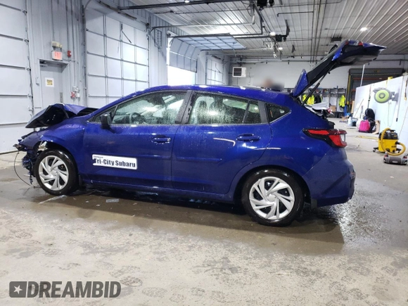 2024 Subaru Impreza with VIN JF1GUABC4R8353202, listed as a Copart auction lot 75989354 with 5,031 mi miles and Salvage Title. Bid and sale history available at carsss.com. Image 2.