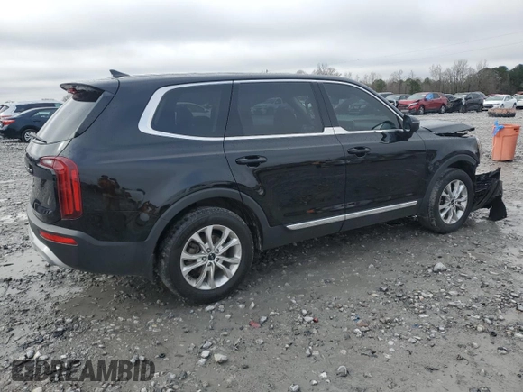 2022 Kia Telluride LX with VIN 5XYP24HCXNG222805, listed as a Copart auction lot 44825665 with 85,316 mi miles and Salvage title. Bid and sale history available at DreamBid. Image 3.