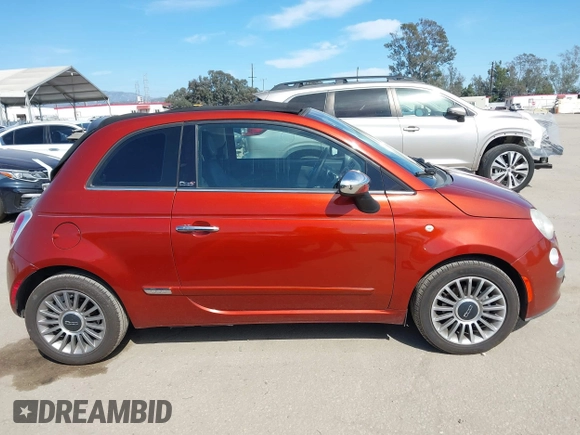 2012 FIAT 500 Gucci with VIN 3C3CFFER8CT370548, listed as a IAAI auction lot 42028846 with 74,091 mi miles. Bid and sale history available at carsss.com. Image 13.