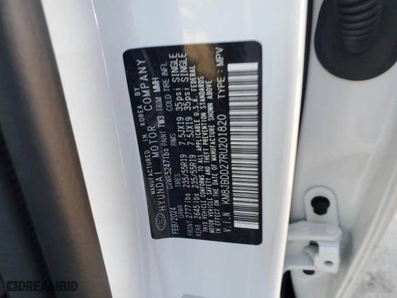 2024 Hyundai Tucson Plug-In Hybrid SEL with VIN KM8JBDD27RU201820, listed as a Copart auction lot 80554294 with NaN miles and Salvage Title. Bid and sale history available at carsss.com. Image 13.