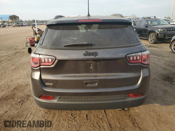 2020 Jeep Compass Latitude with VIN 3C4NJCBB3LT205774, listed as a Copart auction lot 43865785 with 62,880 mi miles and Salvage Title. Bid and sale history available at carsss.com. Image 6.