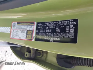2018 Kia Soul with VIN KNDJN2A25J7894586, listed as a IAAI auction lot 42000460 with 48,509 mi miles and . Bid and sale history available at DreamBid. Image 9.