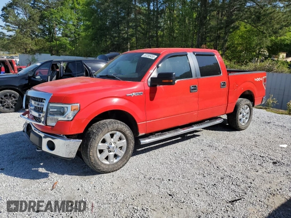 2014 Ford F-150 XL with VIN 1FTFW1EF1EFA76570, listed as a Copart auction lot 52285455 with 223,621 mi miles and Salvage Title. Bid and sale history available at carsss.com. Image 1.