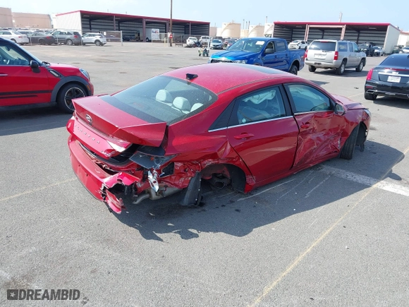 2023 Hyundai Elantra Limited with VIN KMHLP4AG7PU496943, listed as a IAAI auction lot 41539814 with 11,057 mi miles. Bid and sale history available at carsss.com. Image 4.