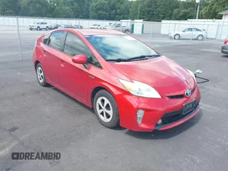 2014 Toyota Prius Four with VIN JTDKN3DU3E1782675, listed as a IAAI auction lot 42621029 with 185,165 mi miles and . Bid and sale history available at DreamBid. Image 1.