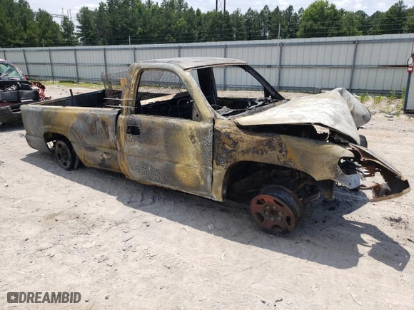 2002 Chevrolet Silverado 1500 with VIN 1GCEC14W32Z225240, listed as a Copart auction lot 58837234 with 0 mi miles and Non Repairable. Bid and sale history available at carsss.com. Image 4.