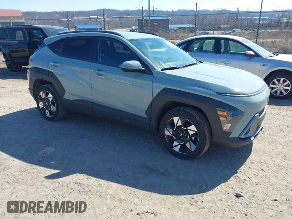 2024 Hyundai Kona SEL with VIN KM8HBCAB2RU118129, listed as a IAAI auction lot 41751534 with 7,468 mi miles. Bid and sale history available at carsss.com. Image 1.