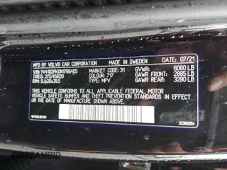 2022 Volvo XC90 Momentum z VIN YV4102PK0N1786405, wystawiony jako Copart lot #48247415 z przebiegiem 52 790 mil mil oraz Szkoda całkowita • Salvage title. Historia ofert i sprzedaży dostępna na DreamBid. Obrazek 16.