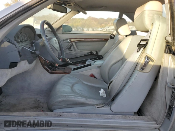 1999 Mercedes-Benz SL-Class with VIN WDBFA68F7XF178125, listed as a Copart auction lot 77404164 with 0 mi miles and Clean Title. Bid and sale history available at carsss.com. Image 7.