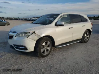 2015 Acura MDX with VIN 5FRYD3H2XFB012552, listed as a Copart auction lot 85082624 with 128,526 mi miles and Salvage Title. Bid and sale history available at carsss.com. Image 1.