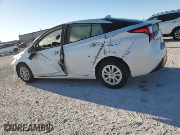 2022 Toyota Prius L Eco with VIN JTDKAMFU4N3157754, listed as a Copart auction lot 49533745 with Not Provided miles and Non Repairable. Bid and sale history available at DreamBid. Image 2.