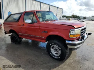 1995 Ford Bronco Custom with VIN 1FMEU15H6SLC05365, listed as a Copart auction lot 76349024 with 0 mi miles and Salvage Title. Bid and sale history available at carsss.com. Image 4.
