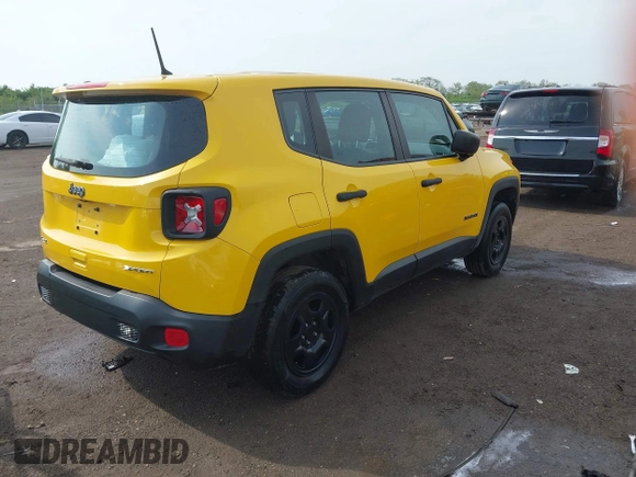 2018 Jeep Renegade Upland with VIN ZACCJBAB3JPH71523, listed as a IAAI auction lot 42153123 with 59,613 mi miles and . Bid and sale history available at DreamBid. Image 4.