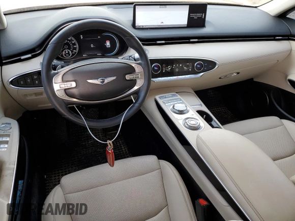 2022 Genesis GV70 2.5T with VIN KMUMADTB3NU035485, listed as a Copart auction lot 51646545 with 70,429 mi miles and Salvage Title. Bid and sale history available at DreamBid. Image 8.