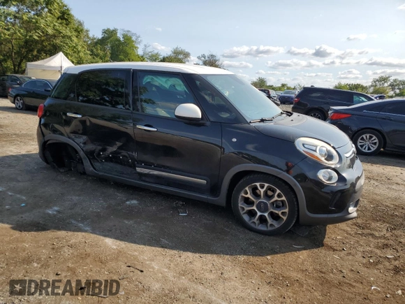 2016 FIAT 500L Trekking with VIN ZFBCFADH3GZ038039, listed as a Copart auction lot 70144554 with 97,598 mi miles and Salvage Title. Bid and sale history available at carsss.com. Image 4.