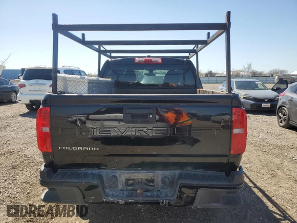 2021 Chevrolet Colorado 2WD Work Truck with VIN 1GCGSBEA7M1137765, listed as a Copart auction lot 48477175 with 123,812 mi miles and Clean Title. Bid and sale history available at carsss.com. Image 6.