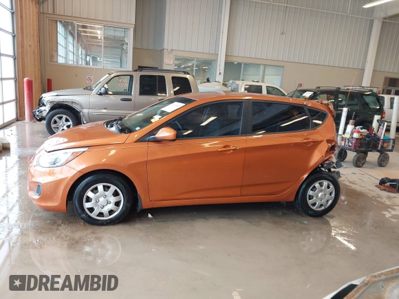 2015 Hyundai Accent GS with VIN KMHCT5AE6FU211955, listed as a IAAI auction lot 41610857 with 106,497 mi miles. Bid and sale history available at carsss.com. Image 14.