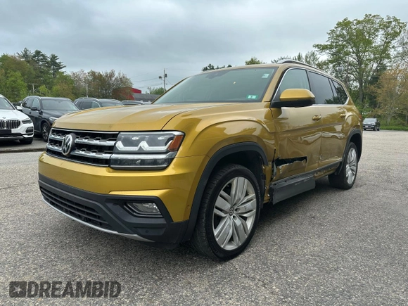2018 Volkswagen Atlas SEL Premium with VIN 1V2NR2CA3JC564705, listed as a Copart auction lot 58064385 with 114,723 mi miles and Clean title. Bid and sale history available at DreamBid. Image 2.