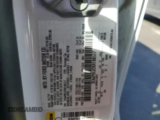 2019 Ford Fusion Hybrid SE with VIN 3FA6P0LU2KR188517, listed as a Copart auction lot 51855195 with Not Provided miles and Salvage Title. Bid and sale history available at carsss.com. Image 12.