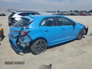 2021 Toyota Corolla Hatchback XSE with VIN JTNA4MBE8M3129354, listed as a Copart auction lot 66214824 with 0 mi miles and Salvage Title. Bid and sale history available at carsss.com. Image 3.