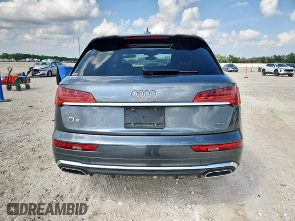 2024 Audi Q5 S line Premium with VIN WA1GAAFY6R2030890, listed as a Copart auction lot 59432555 with 33,671 mi miles and Salvage title. Bid and sale history available at DreamBid. Image 6.