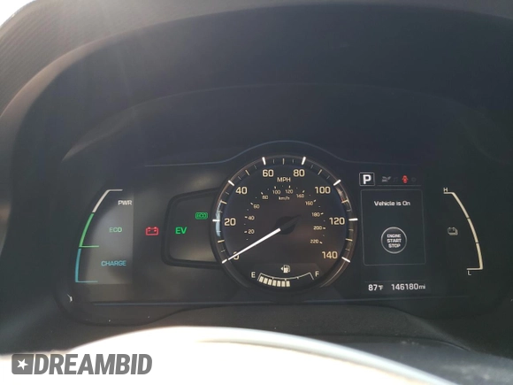 2019 Hyundai Ioniq Blue with VIN KMHC65LCXKU171182, listed as a Copart auction lot 62520065 with 146,180 mi miles and Salvage title. Bid and sale history available at DreamBid. Image 9.