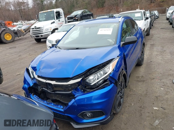 2022 Honda HR-V Sport with VIN 3CZRU6H18NM704652, listed as a IAAI auction lot 41742125 with 31,992 mi miles. Bid and sale history available at carsss.com. Image 12.