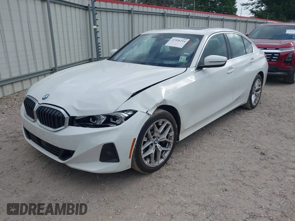 2025 BMW 3 Series 330i with VIN 3MW69CW01S8F08976, listed as a IAAI auction lot 41926214 with 12,103 mi miles and . Bid and sale history available at carsss.com. Image 2.
