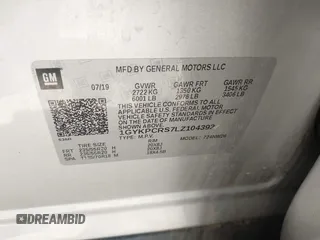 2020 Cadillac XT6 FWD Premium Luxury with VIN 1GYKPCRS7LZ104392, listed as a IAAI auction lot 42278675 with 81,001 mi miles and . Bid and sale history available at DreamBid. Image 9.