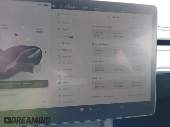2023 Tesla Model 3 with VIN 5YJ3E1EA5PF474382, listed as a IAAI auction lot 41764268 with 31,040 mi miles and . Bid and sale history available at DreamBid. Image 7.