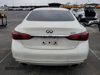 2019 Infiniti Q50 Luxe with VIN JN1EV7APXKM541762, listed as a Copart auction lot 59035515 with 59,295 mi miles and Salvage title. Bid and sale history available at DreamBid. Image 6.