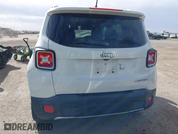 2016 Jeep Renegade Limited with VIN ZACCJADT6GPC88812, listed as a IAAI auction lot 41409614 with 99,243 mi miles and . Bid and sale history available at DreamBid. Image 15.