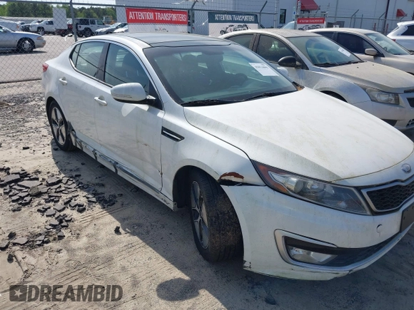2012 Kia Optima Hybrid with VIN KNAGM4AD9C5033272, listed as a IAAI auction lot 42014808 with 173,740 mi miles. Bid and sale history available at carsss.com. Image 6.