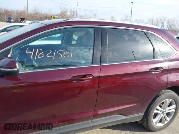 2020 Ford Edge SEL with VIN 2FMPK4J98LBB60655, listed as a IAAI auction lot 41821501 with 41,624 mi miles. Bid and sale history available at carsss.com. Image 15.