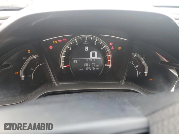 2017 Honda Civic LX with VIN 19XFC2F55HE070967, listed as a Copart auction lot 58773025 with 81,177 mi miles and Salvage title. Bid and sale history available at DreamBid. Image 9.