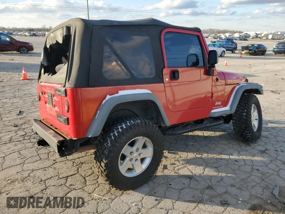 2006 Jeep Wrangler SE with VIN 1J4FA29136P756544, listed as a Copart auction lot 89125545 with 124,066 mi miles and Salvage Title. Bid and sale history available at carsss.com. Image 3.