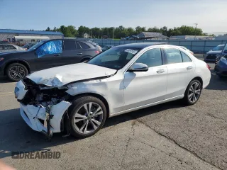 2021 Mercedes-Benz C 300 z VIN W1KWF8EB4MR637322, wystawiony jako Copart lot #59097045 z przebiegiem 55 393 mil mil oraz Szkoda całkowita • Salvage title. Historia ofert i sprzedaży dostępna na DreamBid. Obrazek 1.