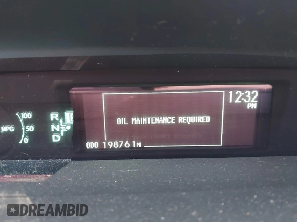 2011 Toyota Prius I with VIN JTDKN3DU0B0319068, listed as a IAAI auction lot 41972833 with 198,761 mi miles. Bid and sale history available at carsss.com. Image 7.