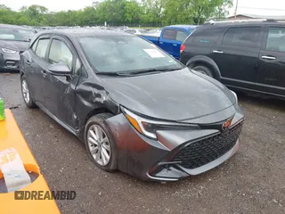 2023 Toyota Corolla Hatchback SE with VIN JTND4MBE2P3208889, listed as a IAAI auction lot 42128896 with 17,361 mi miles. Bid and sale history available at carsss.com. Image 1.