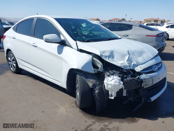 2017 Hyundai Accent SE with VIN KMHCT4AE7HU361814, listed as a IAAI auction lot 41711507 with 23,383 mi miles. Bid and sale history available at carsss.com. Image 1.