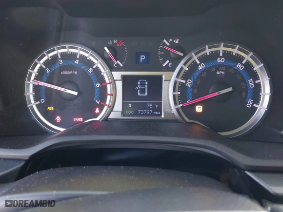 2017 Toyota 4Runner SR5 with VIN JTEBU5JR6H5441455, listed as a IAAI auction lot 41499002 with 73,797 mi miles. Bid and sale history available at carsss.com. Image 7.