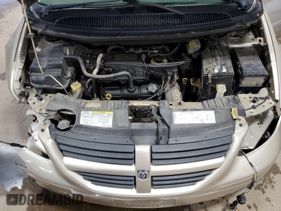 2005 Dodge Caravan SXT with VIN 2D4GP44L65R438530, listed as a Copart auction lot 63415955 with 220,852 mi miles and Salvage title. Bid and sale history available at DreamBid. Image 12.