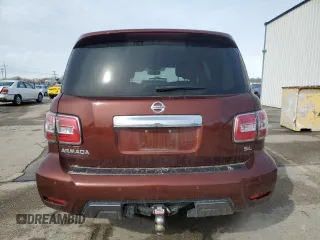 2020 Nissan Armada SL with VIN JN8AY2NC2LX518378, listed as a Copart auction lot 45542265 with 56,386 mi miles and Salvage Title. Bid and sale history available at carsss.com. Image 6.