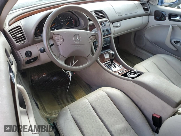 2003 Mercedes-Benz CLK 320 with VIN WDBLK65G03T134220, listed as a Copart auction lot 75479644 with Not Provided miles and Salvage Title. Bid and sale history available at DreamBid. Image 8.