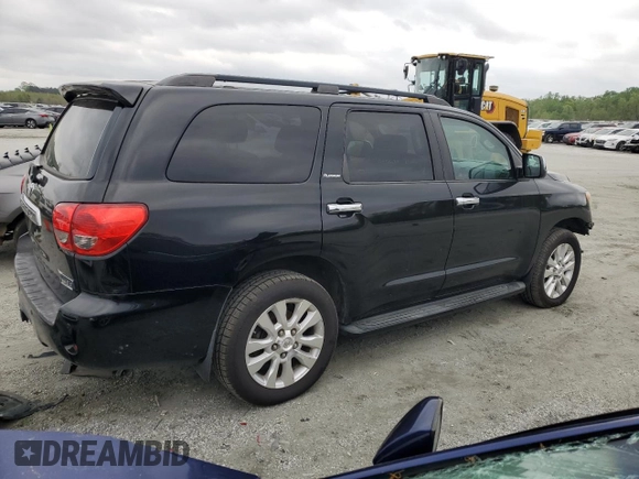 2008 Toyota Sequoia Platinum with VIN 5TDBY67A78S009399, listed as a Copart auction lot 52885125 with 137,569 mi miles and Clean Title. Bid and sale history available at carsss.com. Image 3.