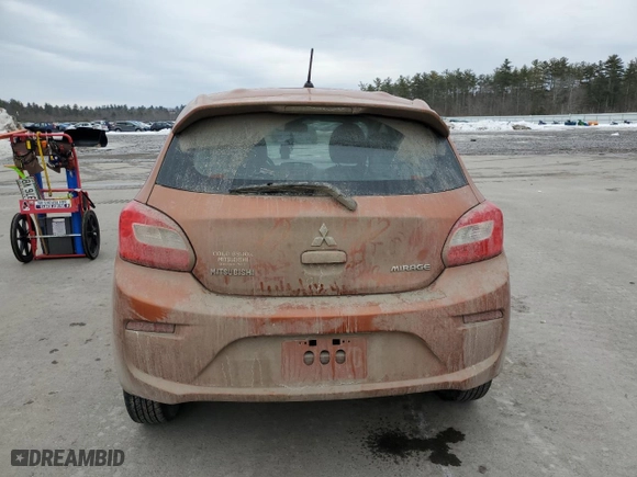2017 Mitsubishi Mirage ES with VIN ML32A3HJ8HH013115, listed as a Copart auction lot 44993195 with 132,286 mi miles and Salvage Title. Bid and sale history available at carsss.com. Image 6.